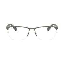 Ray-Ban RX6335 Unisex Rectangle Eyeglasses - Matte Gunm - View 10