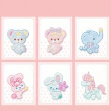 1pc Plush Bear Embroidered Patch, DIY Decorative Fashion Adhesive Sticker - As Photo - View 9