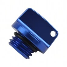 PowerMotor Phụ kiện xe máy Vít nắp dầu Nhôm CNC Nắp dầu đa năng - Màu xanh lam - Xem 1