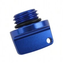 PowerMotor Phụ kiện xe máy Vít nắp dầu Nhôm CNC Nắp dầu đa năng - Màu xanh lam - Xem 3