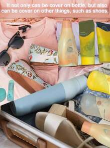 Silikonflaschen-Überzüge, Reiseessenziell für Frauen und Männer, Reisegrößen Toilettenartikel, Kreuzfahrtschiff Notwendigkeiten, Gepäck Accessoires, Reise Muss-Habe, elastische Hüllen für lecksichere Reiseflaschen Reise-Kit Reise-Becher Reisegrößen Reise-Kulturtasche Reise-Organizer Urlaubszubehör Reise-Kit-Set Geschenk für die Reise Reiseaccessoires Reise Muss-Habe Strandurlaub Sommer Schule Zubehör Rückkehr zur Schule Zubehör - Verschiedenfarbig - Übersicht 2