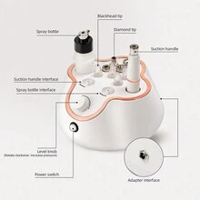 1PC Foreverlily Diamond Facial Peeling Machine Home Use Professional Microdermabrasion Nano Water Spray Exfoliation Beauty Machine - UK Plug(220-240V) - View 6