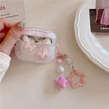 Maiden Heart Fairy Dizzy Butterfly Applies To Apple AirPods Pro1 Generation 2 Generation Earphone Protective Case Apple Bluetooth 3 Generation With Chain - Three-dimensional Gradient Butterfly + Pendant - View 6