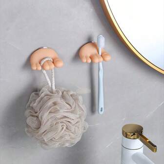 各款式衛浴收納架，汽車內飾配件 - 塑料眼鏡架夾，適用於汽車太陽眼鏡收納夾，衛浴牙刷，面巾，毛巾掛勾，數據線整理器