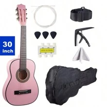 30-Inch Classical Guitar For Beginners. With Bag,Strap,Capo,Pitch Pipe,Picks And Spare Strings. - Multicolor - View 11