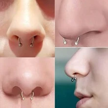 32pcs 16G Simple Stainless Steel Horseshoe Rings, Nose Septum Rings, Eyebrow Lip Rings, Tragus Helix Earring, Body Piercing Jewelry Gift For Men - Lip Ring Set - View 5