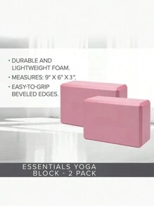 2pcs, Yoga Blocks, Soft Non-Slip Yoga Bricks For Yoga, Pilates, Meditation