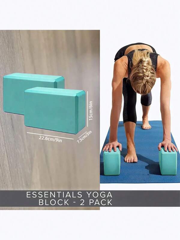 2pcs, Yoga Blocks, Soft Non-Slip Yoga Bricks For Yoga, Pilates, Meditation