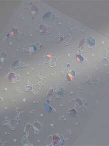 1pc 5D Nail Art Stickers Summer Beach Ocean Water Ripples Flash Star Shell Starfish Conch Seasnail Soft Relief Decoration Nail Art Sticker Manicure Decal