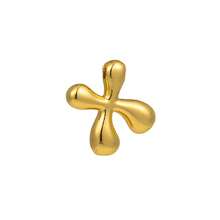 2pcs Simple & Fashionable Stainless Steel 26 Mirrored Fat Letter Double-Layer Necklace Set For Women, Suitable For Parties And Daily Wear - Yellow Gold - View 9