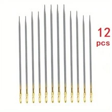 12pcs/24pcs/48pcs Side Hole Needles, Free Threading Needle, Sewing Needle Easy For The Elderly To Use - Gold - View 14