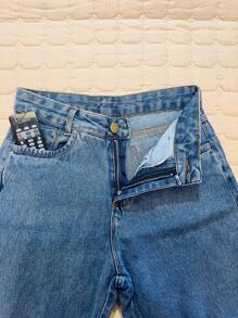 Women Jeans - Rửa trung bình - Xem 3