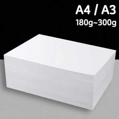 20 Folhas Cartolina Branca A4, Cartolina Dura, Papel Branco, Papel A3, Jornal de mão, Caneta Marcadora, Papel Especial para Pintura Artística