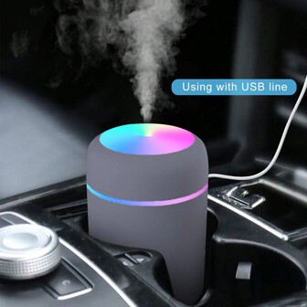 1 pièce Humidificateur à brume 300 ml, rafraîchisseur d'air USB pour voiture, bureau, maison - humidifie l'air et vous crée un environnement confortable