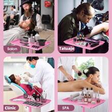 KINGSTEAM Carrito Auxiliar Organizador Almacenamiento Multiusos - Rosa - Ver 8