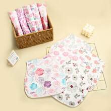 Benxoine 10-Pack Burp Cloths For Baby Boys And Girls - Organic Baby Burp Cloth,Baby Washcloths, Burp Rags, Large Neutral Burp Clothes For Newborn - 玫瑰 - 查看 6