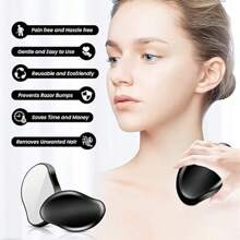 1 pieza Epilador de Body de cristal, depilación física sin dolor, Epilador de cristal suave fácil de limpiar, herramienta para eliminación de vello - Multicolor - Ver 7