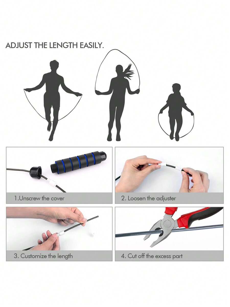 2024 New Model Jump Rope With AntiTangling HighSpeed Cable And Ball
