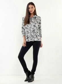 Women Blouses - 黑色 - 查看 3