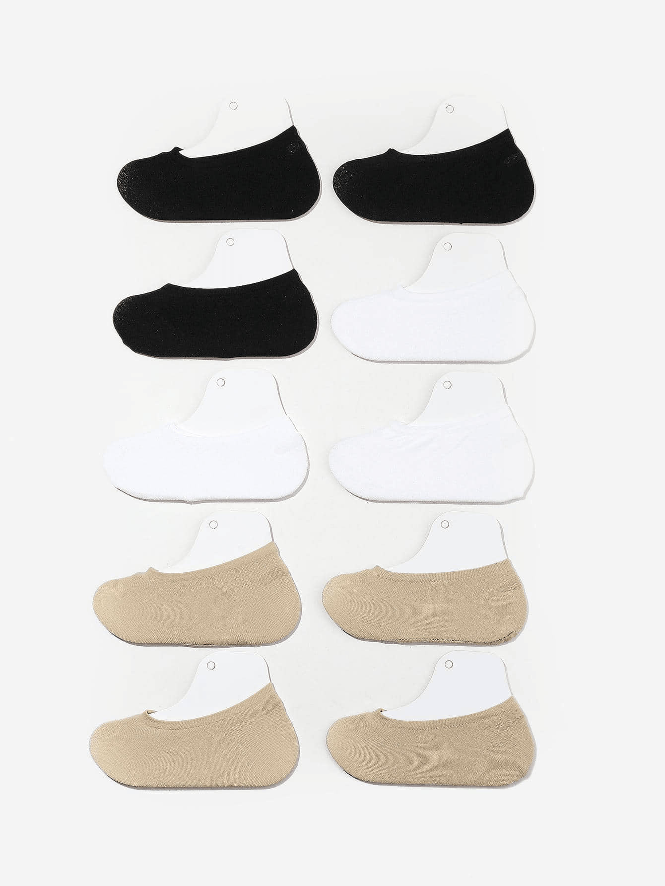 10 Pairs Of Children s Spring Summer Solid Color Invisible Boat Socks Sweat Absorbing Casual Lining Socks SHEIN