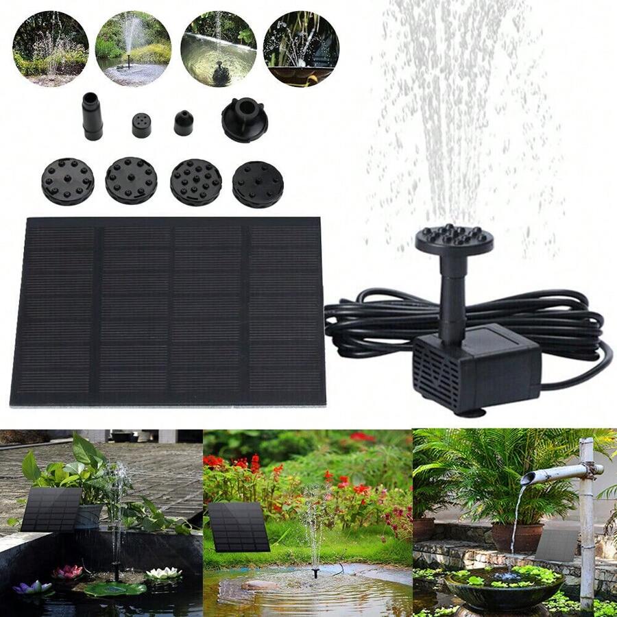 Solar Fountain, Bird Bath Fountain Pump , Floating Solar Powered Water Fountain, Outdoor Freestanding DIY Submersible Fountain For Pond, Pool, Patio, Garden, Fish Tank, Aquarium Decor