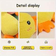 1 Máy Tính Vịt Thiết Kế Thú Cưng Nghiền Răng Rít Sang Trọng Đồ Chơi, Nhai Đồ Chơi Cho Chó Tương Tác Cung Cấp - Màu vàng - Xem 4