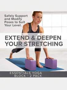 2pcs, Yoga Blocks, Soft Non-Slip Yoga Bricks For Yoga, Pilates, Meditation