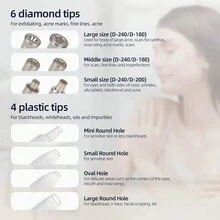 1PC Foreverlily Diamond Facial Peeling Machine Home Use Professional Microdermabrasion Nano Water Spray Exfoliation Beauty Machine - UK Plug(220-240V) - View 7