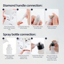 1PC Foreverlily Diamond Facial Peeling Machine Home Use Professional Microdermabrasion Nano Water Spray Exfoliation Beauty Machine - UK Plug(220-240V) - View 8