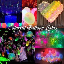 20 piezas Luces de globo LED amarillas, bombillas redondas pequeñas para globos, perfectas para fiestas de cumpleaños, bodas y divertida decoración interior/exterior - Amarillo - Ver 5