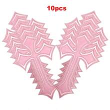 10 Pcs Cross Design Medieval Gothic Sewing/Ironing On Patches, Decals On Clothes, Dresses, Hats,Jeans, Repair DIY Accessories - Multicolor - View 18