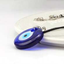 1pc boze oog blauw glas hanger Turkse blauwe oog sieraden sleutelbeen ketting eenvoudige ketting - kwaad oog - Bekijken 3