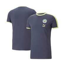 Puma Boyfriend Style Men's Navy Manchester City FtblHeritage T-Shirt - Navy - View 3