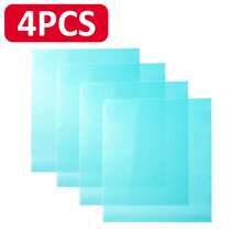 1/2/4/8/10/12/20 piezas Almohadillas refrigeradoras impermeables, a prueba de aceite, lavables y recortables, adecuadas para estantes, congeladores, rejillas de vidrio, gabinetes de tazones, gabinetes y cajones