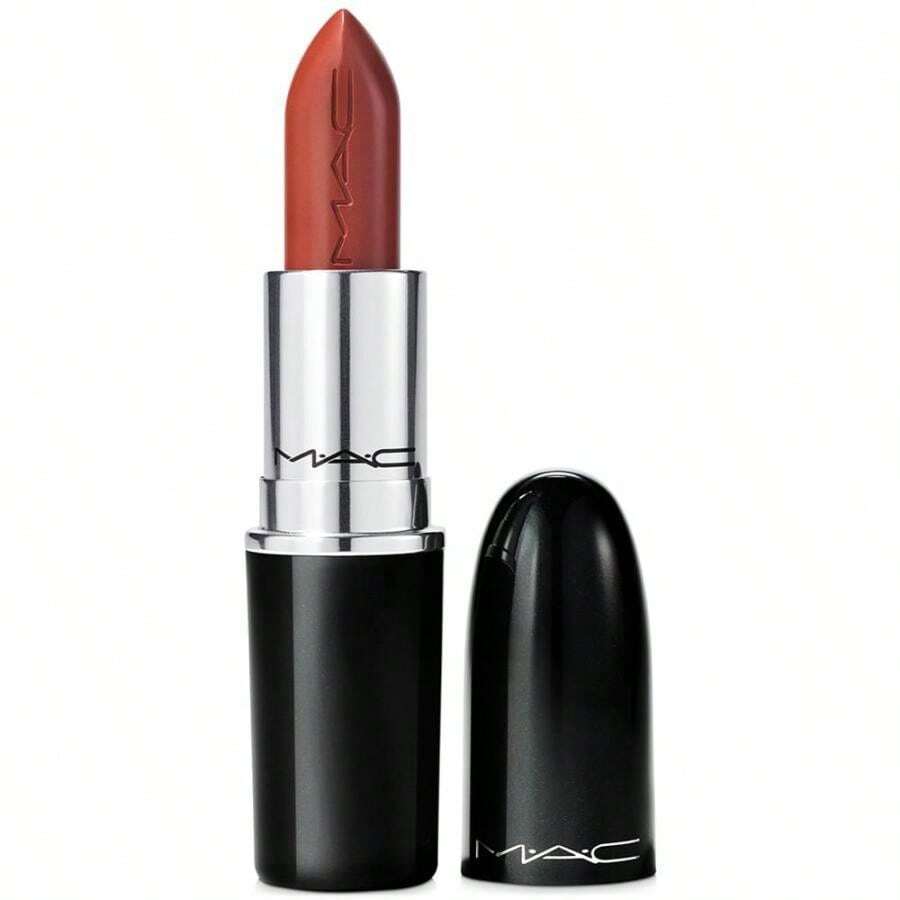 MAC Lustreglass Sheer-Shine Lipstick - 商務休閒(暖紅裸色) - 查看 1