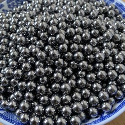 100pcs Carbon Steel Slingshot Ammo Balls, 4mm/5mm/6mm/7mm/8mm/9mm/10mm Hardened Solid Steel Bearings, Wear Resistant Slingshot Marbles
