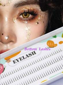 120 件卷曲单根睫毛延长 12 毫米/14 毫米/16 毫米混合睫毛簇，自然柔软纤长，睫毛可增加双眼，适合日常化妆或外出派对睫毛簇、睫毛簇、单根睫毛、睫毛、假睫毛