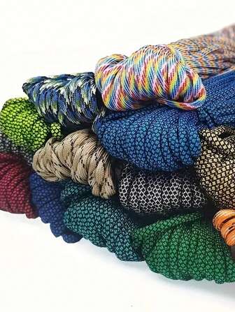 1pc 100ft/31m Unbreakable Heavy-Duty Paracord With 7-Strand Core, Outdoor Camping Equipment Tent Guyline - Durable Survival Rope For Camping, Picnics, Pet Leashes, And More - Available In 3m, 8m, 16m, Or 31m Lengths For DIY Projects