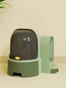 1pc Enclosed Litter Box Cat Tunnel, Spacious Cat Toilet With Drawer, Pet Supplies