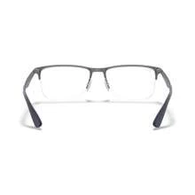 Ray-Ban RX6335 Unisex Rectangle Eyeglasses - Gold Blk - View 10
