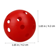 9-Pack Multicolor Plastic Golf Training Balls - PE Hollow Practice Golf Balls For Indoor & Outdoor Swing Practice - 1.67-Inch Diameter With 26 Holes - Versatile Golf Accessories For Adults For Easter, Christmas, Halloween, Father's Day - Multicolor - View 3