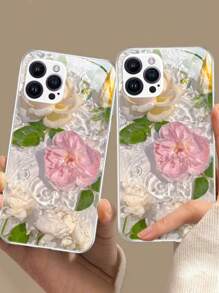 Water Energy Ripples High-Definition Glass Phone Case, Suitable For 15/15 Plus/15 Pro/15 Pro Max/14 Pro Max/14 Pro/14 Plus/14/13 Pro Max/13pro/13/13/12 Pro Max/Pro/12Pro Max/Pro/12 - White - View 4