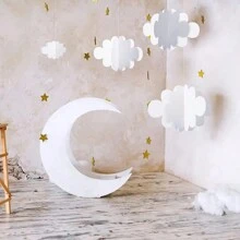 16pcs/Set 3D Cloud Decor Hanging Cloud Ceiling Party Decorations Lifelike Cloud Ornament