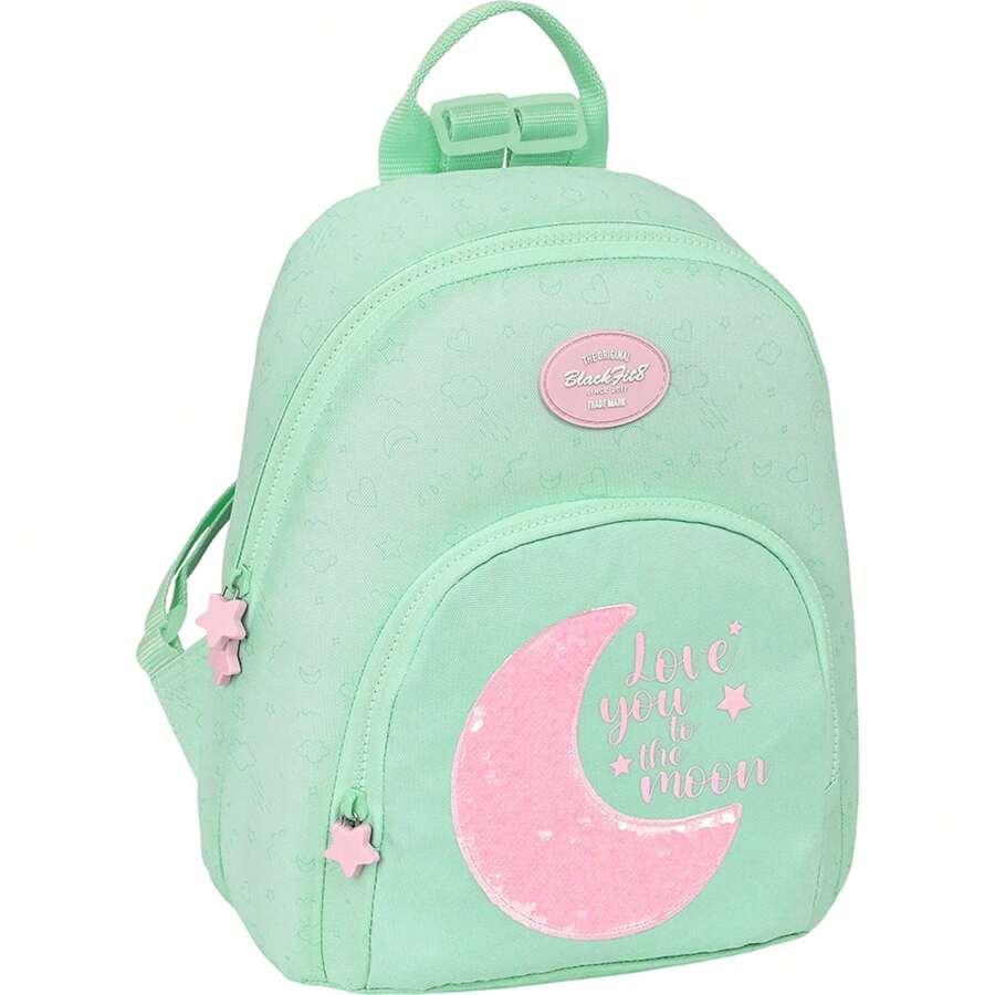 Blackfit8 "Moon" Mini Backpack - Officially Licensed School Backpack - Ergonomic Design - Ample Storage Space - Multifunctional Pockets - Multicolor - View 1