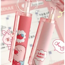 6 支/套 0.5 毫米甜草莓香味伸缩凝胶笔 - 非常适合书写和绘画黑色速干笔，适合日常工作、肉桂笔、儿童绘画套装、文具包、轻松熊、绘画儿童、儿童文具、返校