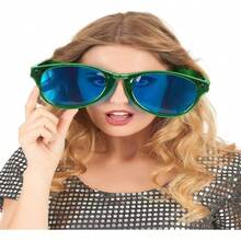 40 Lentes Gigantes Plástico Color Fiesta Batucada Boda Xv - Multicolor - Ver 6