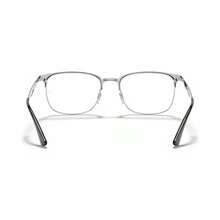 Ray-Ban Gafas rectangulares unisex RX6421 - Plata negra - Ver 7