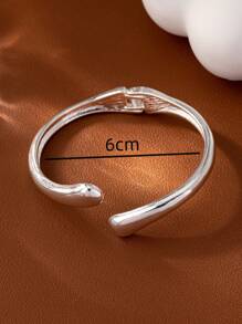 1pc Fashionable Personalized, European And American Style & Open Design Bangle For Women