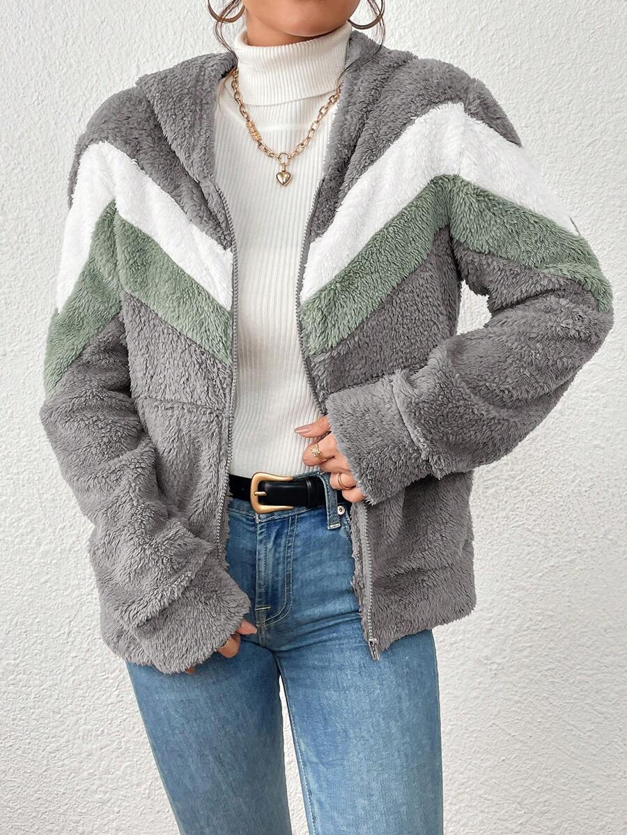 Women Winter Coats - 灰色 - 查看 1