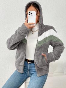 Women Winter Coats - 灰色 - 查看 3